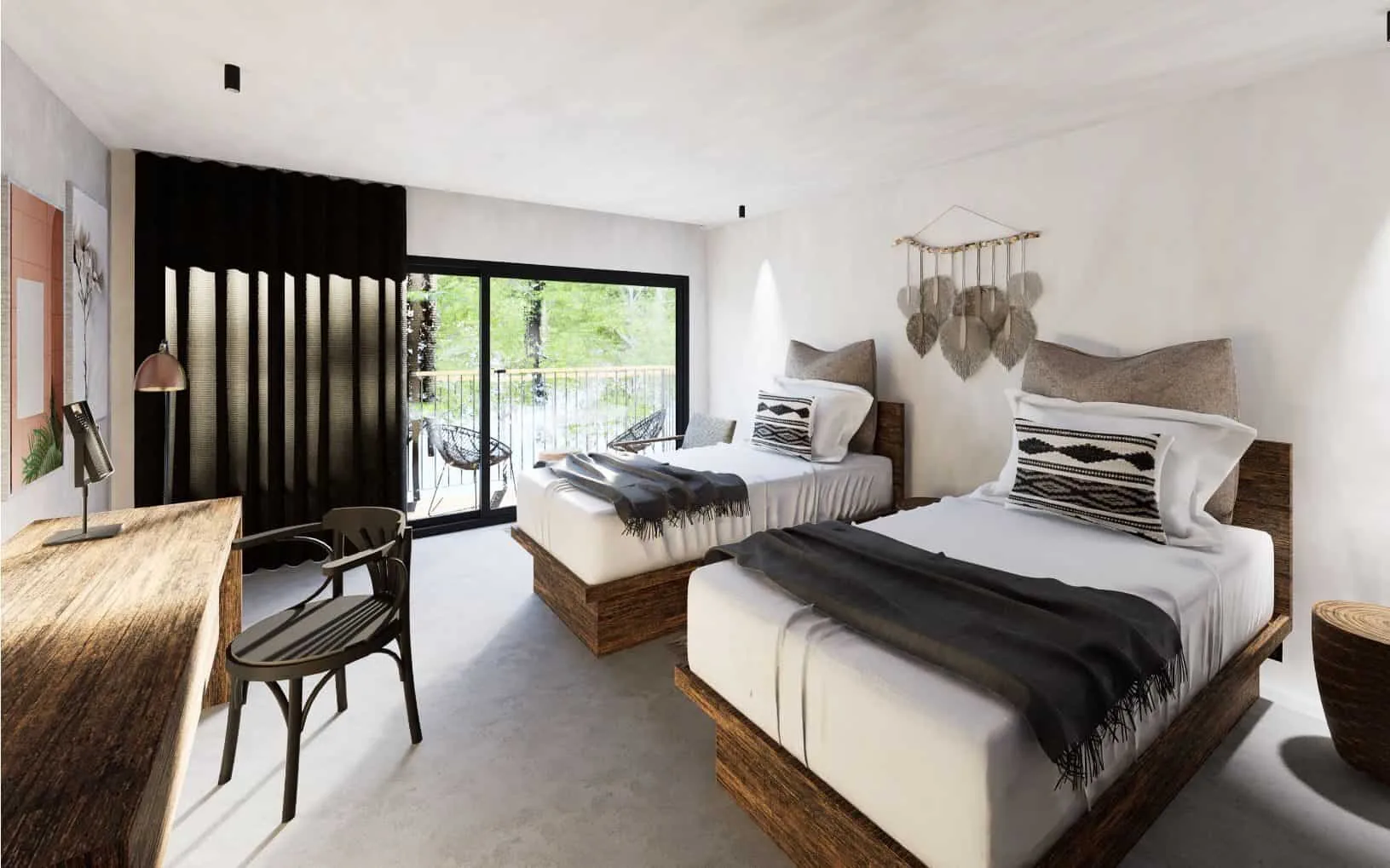 Voorbeeld van een stijlvolle kamer in het Balmy Beach Boutique Resort in Kemer met bohemian details en
luxe inrichting