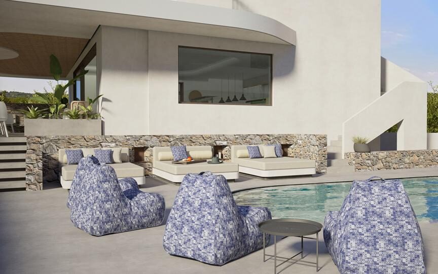 De stijlvolle inrichting van het intieme boutique resort Mika Villas & Suites op Kreta