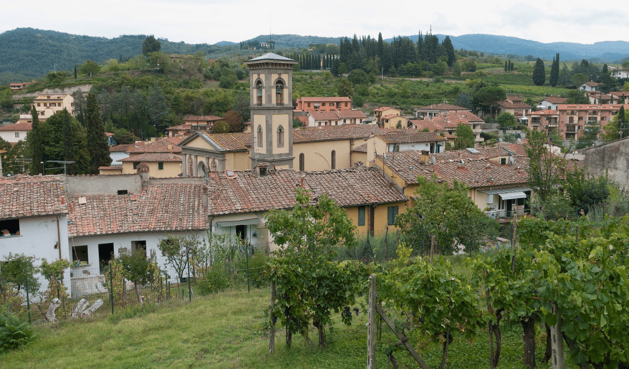 Het mooie dorpje Greve in Chianti in Toscane / kleinschalige hotels