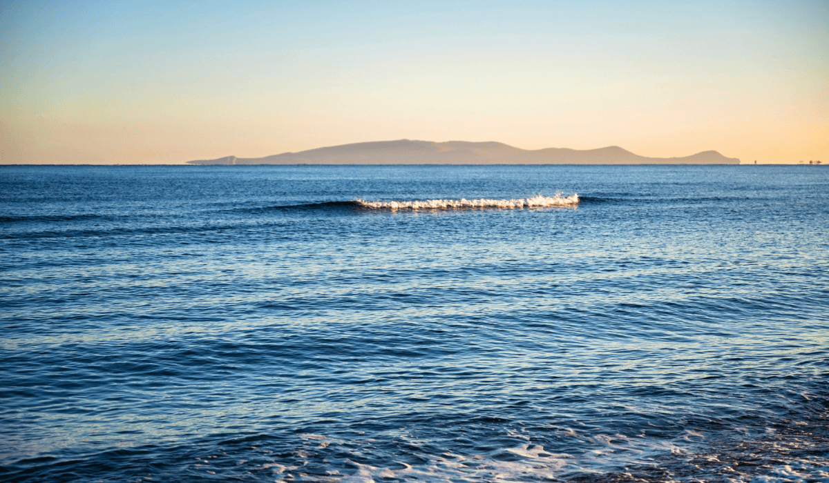 Uitzicht op Dia Island vanaf Kreta / kleinschalige hotels