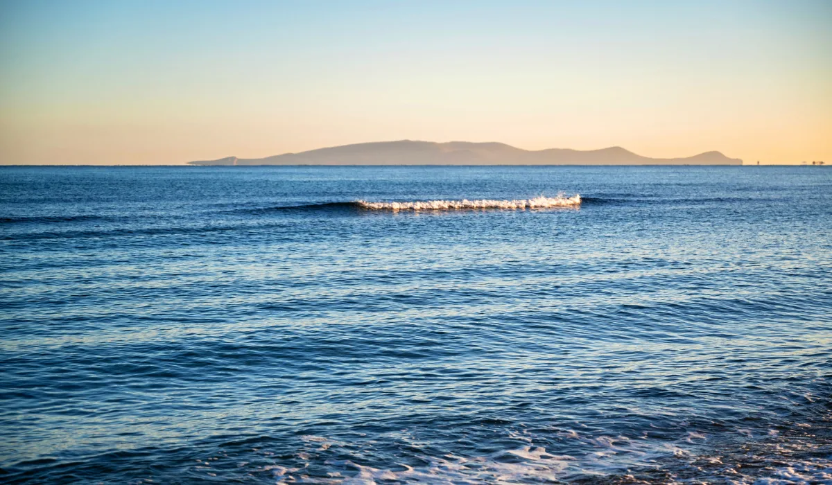 Uitzicht op Dia Island vanaf Kreta / kleinschalige hotels